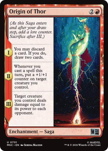 Origin of Thor [701] [Jumpstart] [Marvel Super Heroes: Commander] [Non-Foil]