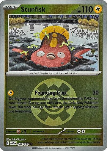 Stunfisk - Quick Ball - 062/217 - Common [me025-062] [Reverse Holo]