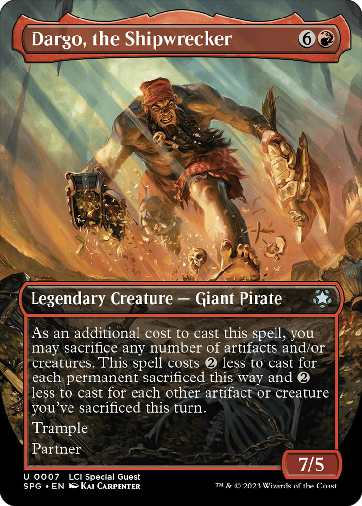 Dargo, the Shipwrecker (SPG-007) - Special Guests (Borderless) Foil