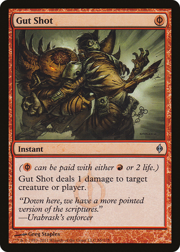 Gut Shot (NPH-086) - New Phyrexia Foil