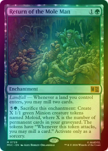 Return of the Mole Man [729] [Jumpstart] [Marvel Super Heroes: Commander] [Foil]