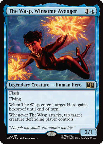 The Wasp, Winsome Avenger [39] [Marvel Super Heroes: Commander] [Non-Foil]