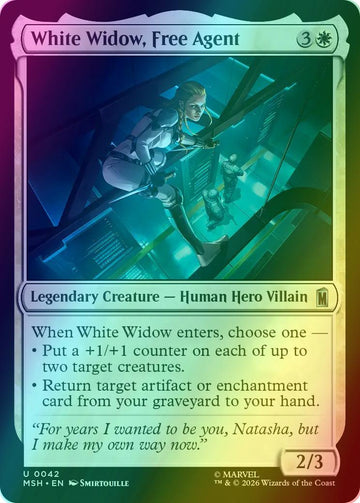 White Widow, Free Agent [42] [Marvel Super Heroes] [Foil]