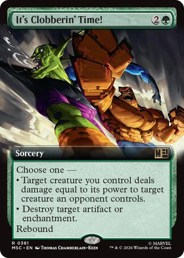 It's Clobberin' Time! [381] [Extended Art] [Marvel Super Heroes: Commander] [Non-Foil]