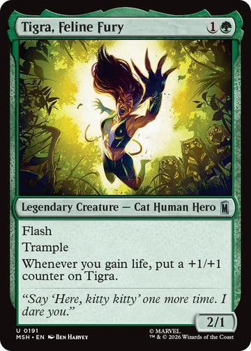 Tigra, Feline Fury [191] [Marvel Super Heroes] [Non-Foil]