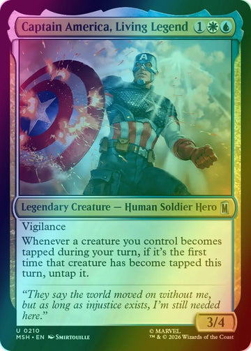 Captain America, Living Legend [210] [Marvel Super Heroes] [Foil]