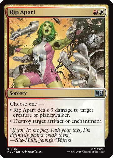 Rip Apart [187] [Marvel Super Heroes: Commander] [Non-Foil]