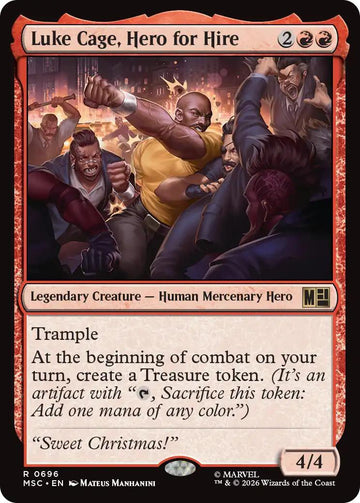 Luke Cage, Hero for Hire [696] [Jumpstart] [Marvel Super Heroes: Commander] [Non-Foil]