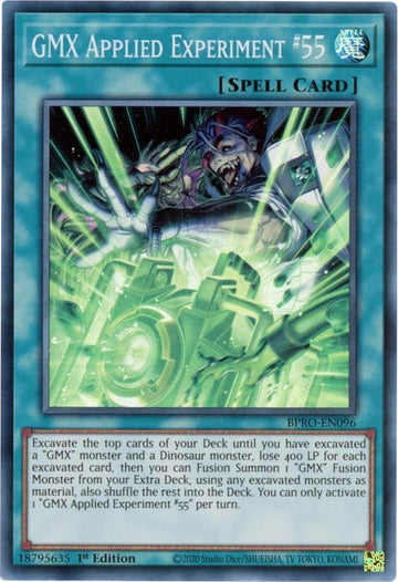 GMX Applied Experiment #55 - BPRO-EN096 - Super Rare - 1st Edition