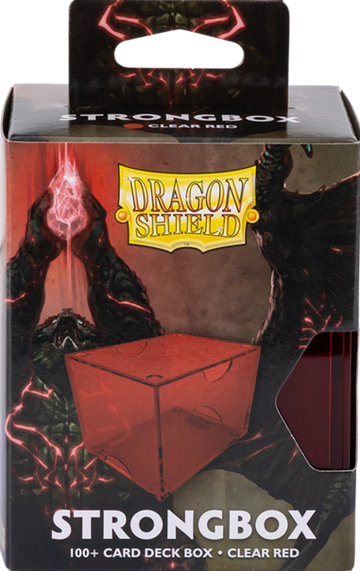 Dragon Shield Strongbox Deck Case - 100+ - Clear Red