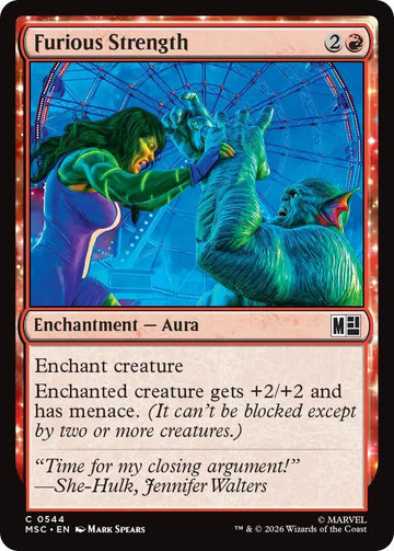 Furious Strength [544] [Beginner Box] [Marvel Super Heroes: Commander] [Non-Foil]