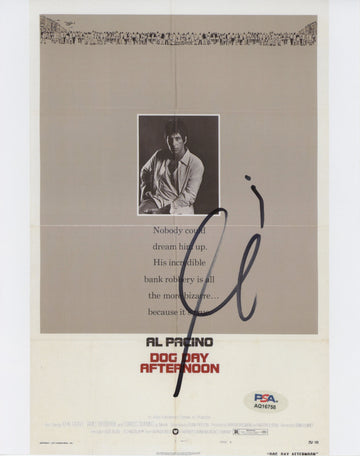 Al Pacino Dog Day Afternoon Authentic Signed 8x10 Photo PSA/DNA #AQ16758