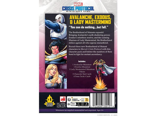 Atomic Mass Games Marvel: Crisis Protocol - Avalanche, Exodus & Lady Mastermind