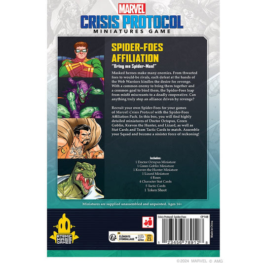 Atomic Mass Games Marvel: Crisis Protocol Spider-Foes Affiliation Pack