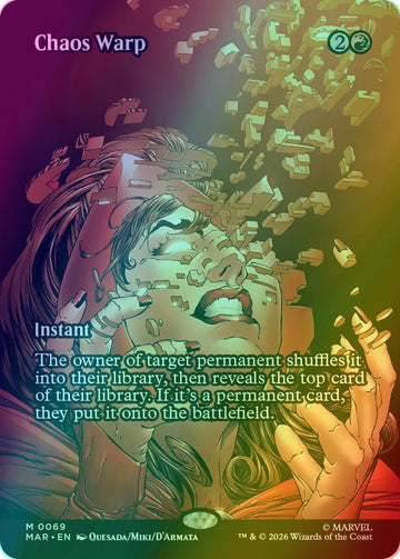 Chaos Warp [69] [Borderless] [Source Material] [Marvel Universe] [Foil]
