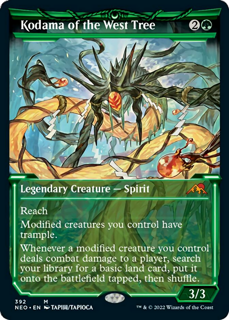 Kodama of the West Tree (NEO-392) - Kamigawa: Neon Dynasty: (Showcase) Foil