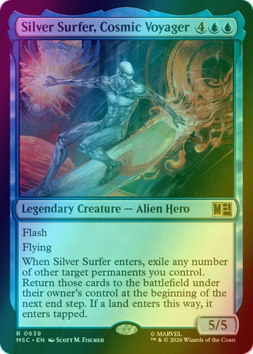 Silver Surfer, Cosmic Voyager [639] [Jumpstart] [Marvel Super Heroes: Commander] [Foil]