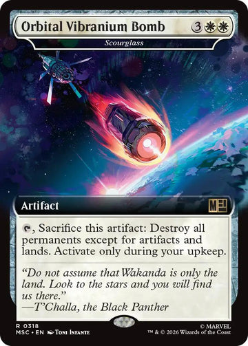 Orbital Vibranium Bomb - Scourglass [318] [Extended Art] [Marvel Super Heroes: Commander] [Non-Foil]