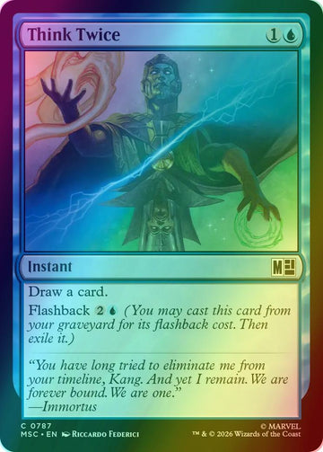 Think Twice [787] [Jumpstart] [Marvel Super Heroes: Commander] [Foil]