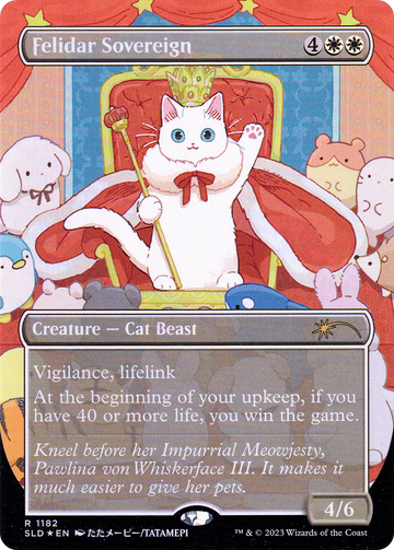 Felidar Sovereign (SLD-1182) - Secret Lair Drop (Borderless) Foil