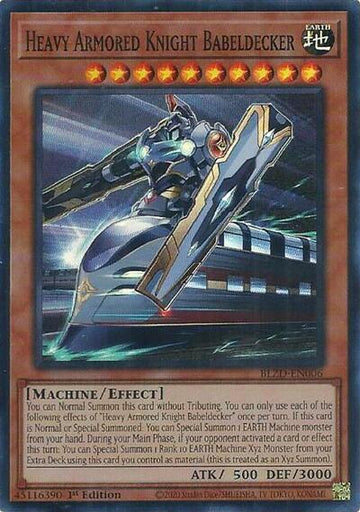 Heavy Armored Knight Babeldecker - BLZD-EN006 - Super Rare - 1st Edition