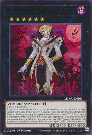 Dhampir Vampire Sheridan - MZMU-EN103 - Rare - 1st Edition