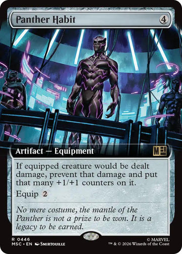 Panther Habit [446] [Extended Art] [Marvel Super Heroes: Commander] [Non-Foil]