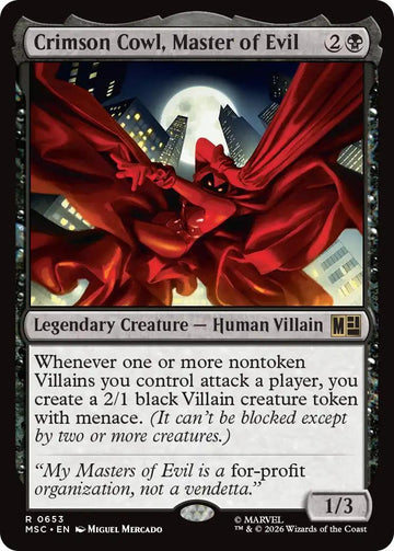 Crimson Cowl, Master of Evil [653] [Jumpstart] [Marvel Super Heroes: Commander] [Non-Foil]
