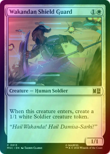 Wakandan Shield Guard [613] [Jumpstart] [Marvel Super Heroes: Commander] [Foil]