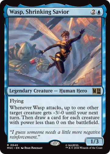 Wasp, Shrinking Savior [646] [Jumpstart] [Marvel Super Heroes: Commander] [Non-Foil]