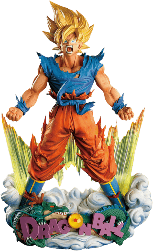 Banpresto Dragon Ball Z Super Master Stars Diorama Super Saiyan Goku (The Brush)Statue