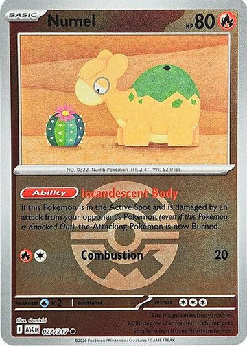 Numel - Quick Ball - 027/217 - Common [me025-027] [Reverse Holo]