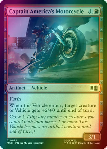 Captain America's Motorcycle [681] [Jumpstart] [Marvel Super Heroes: Commander] [Foil]