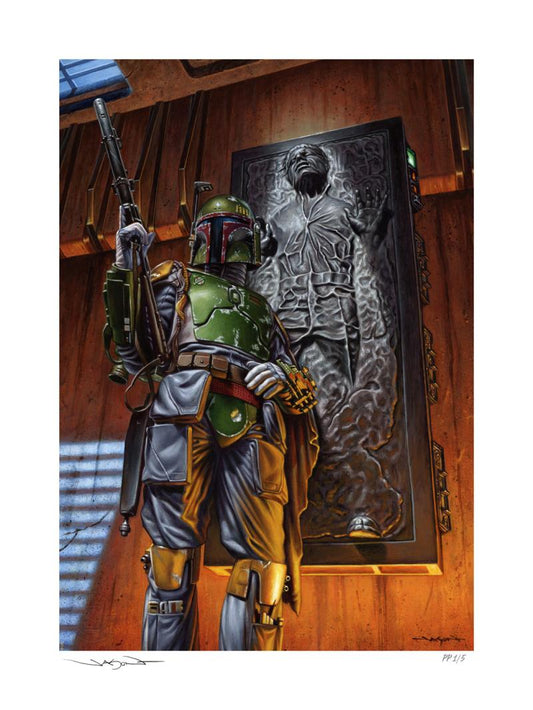 Sideshow Collectibles Star Wars Boba Fett: The Bounty (24" H x 18" W) Art Print by artist Jason Edmiston Limited Edition of 350