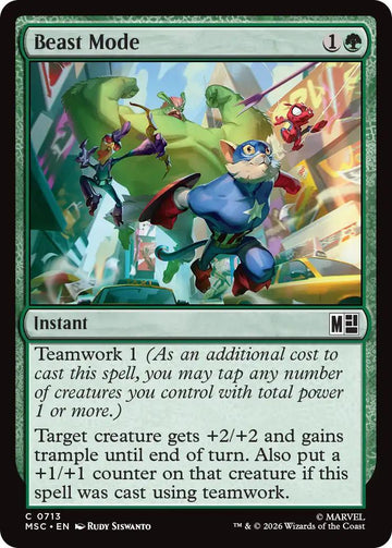 Beast Mode [713] [Jumpstart] [Marvel Super Heroes: Commander] [Non-Foil]