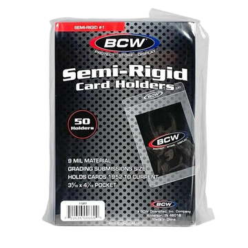 50 BCW Semi-Rigid Card Holder 1