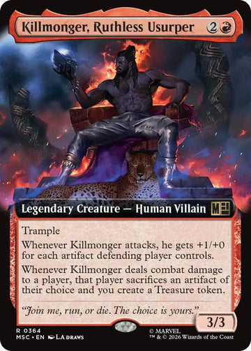 Killmonger, Ruthless Usurper [364] [Extended Art] [Marvel Super Heroes: Commander] [Non-Foil]
