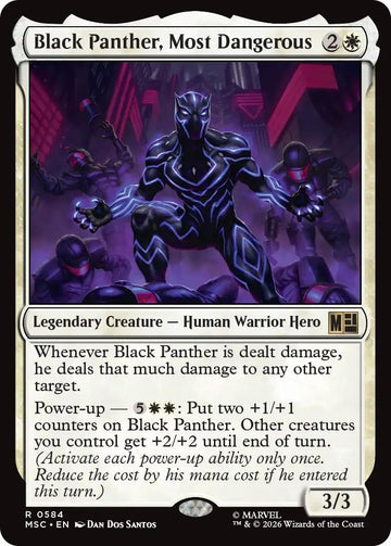 Black Panther, Most Dangerous [584] [Jumpstart] [Marvel Super Heroes: Commander] [Non-Foil]