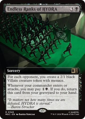 Endless Ranks of HYDRA [348] [Extended Art] [Marvel Super Heroes: Commander] [Non-Foil]