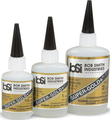 Bob Smith Industries Super-Gold+ Odorless Foam-Safe Gap Filling CA - 1 oz