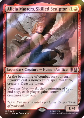Alicia Masters, Skilled Sculptor [48] [Marvel Super Heroes: Commander] [Surge Foil]