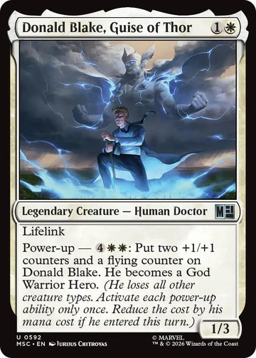 Donald Blake, Guise of Thor [592] [Jumpstart] [Marvel Super Heroes: Commander] [Non-Foil]