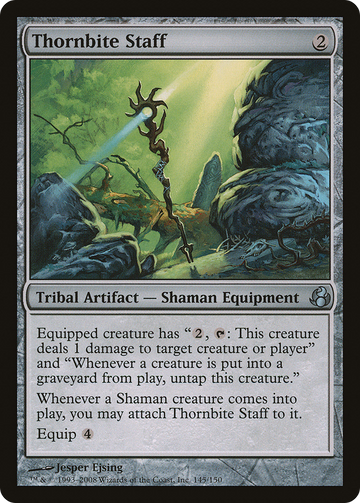 Thornbite Staff (MOR-145) - Morningtide Foil
