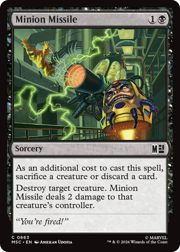 Minion Missile [663] [Jumpstart] [Marvel Super Heroes: Commander] [Non-Foil]