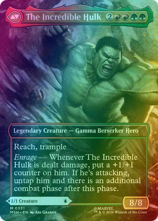 Bruce Banner // The Incredible Hulk [331] [Borderless] [Scene] [Marvel Super Heroes] [Foil]