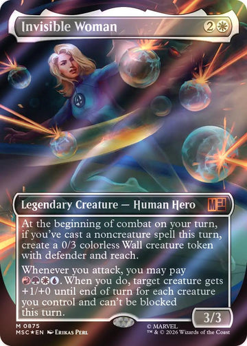 Invisible Woman [875] [Borderless] [Marvel Super Heroes: Commander] [Surge Foil]