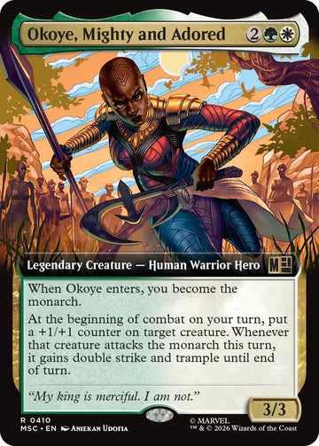 Okoye, Mighty and Adored [410] [Extended Art] [Marvel Super Heroes: Commander] [Non-Foil]