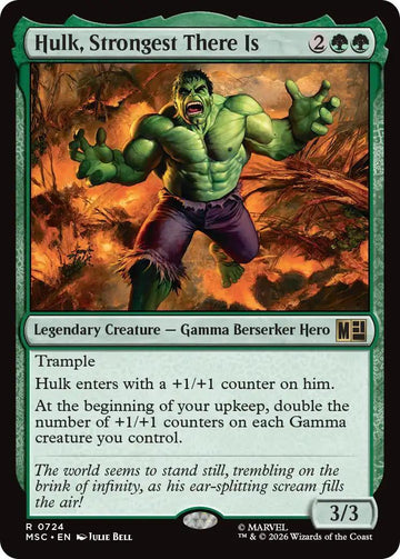 Hulk, Strongest There Is [724] [Jumpstart] [Marvel Super Heroes: Commander] [Non-Foil]