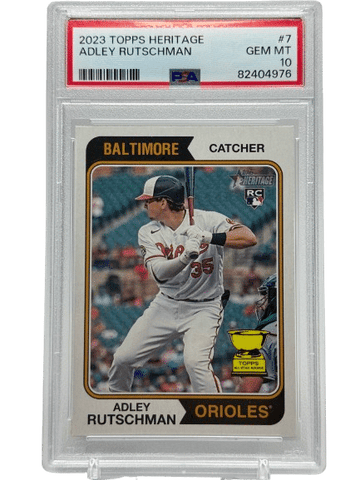 2023 Topps Heritage Adley Rutschman #7 Rookie PSA 10