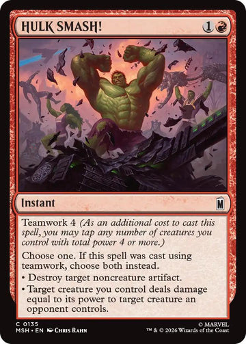 HULK SMASH! [135] [Marvel Super Heroes] [Non-Foil]
